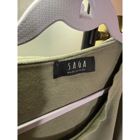 SAGA italy boxy fit yoga pullover 3/4 sleeve high quality jersey easy wear M/L - Picture 2 of 5